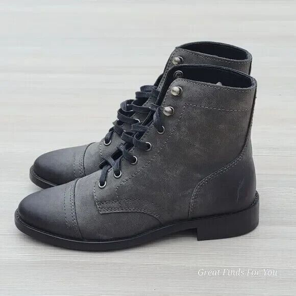 Thursday Boots Captain Dark Gray Combat Women's Boots Sz 5.5 / 35.5 NEW - Picture 1 of 6
